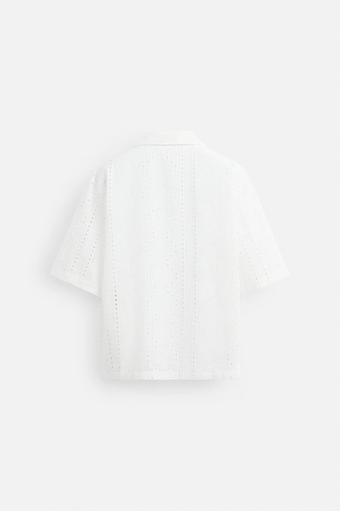 CHEMISE BRODERIE AJOURÉE
