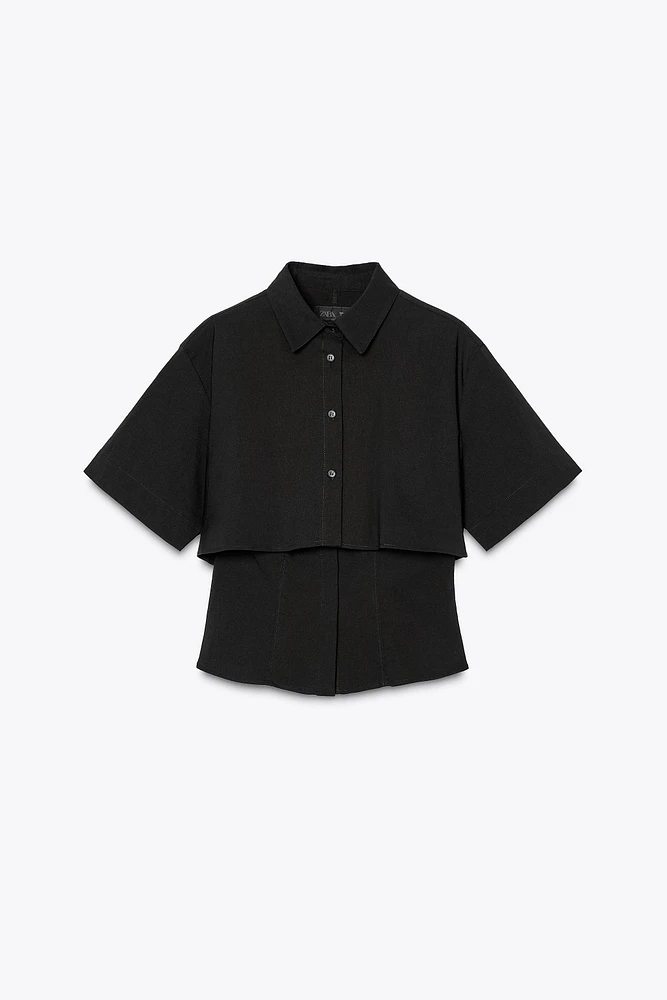 CHEMISE DOUBLE MANCHES COURTES