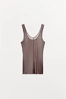 100% SILK STRAPPY TOP