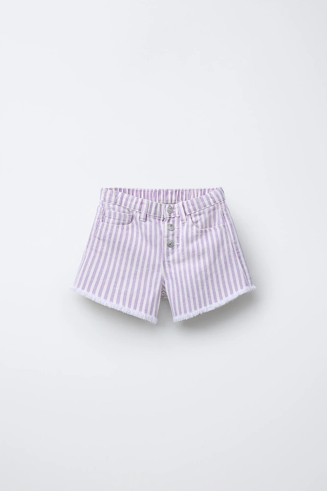 MOM FIT TWILL SHORTS