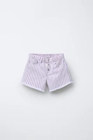 MOM FIT TWILL SHORTS