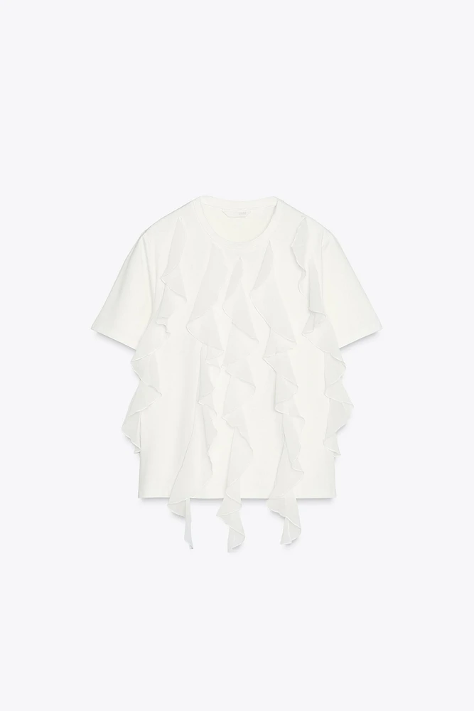RUFFLE T-SHIRT