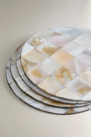 MOTHER-OF-PEARL COASTERS (PACK OF 4)