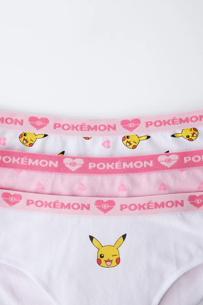6-14 ANS/ LOT DE TROIS CULOTTES PIKACHU POKÉMON ™
