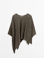 Cape en maille chinée - Studio