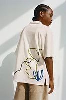EMBROIDERED TERRY SHIRT