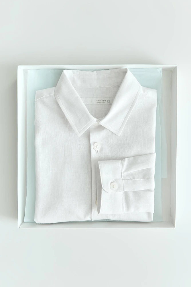 LINEN BLEND SHIRT