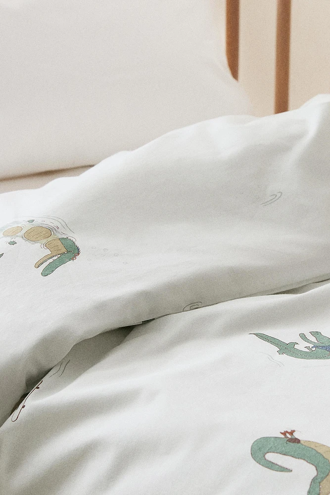 HOUSSE DE COUETTE ENFANT CROCODILE