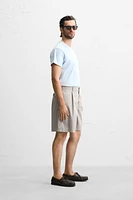 RELAXED FIT CRINKLED SHORTS