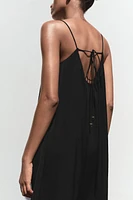 EMBROIDERED VOLUMINOUS MIDI DRESS