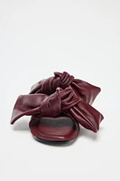 SANDALES LACETS CUIR