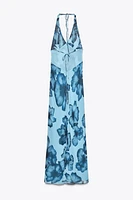 ROBE LONGUE IMPRIMÉE HALTER