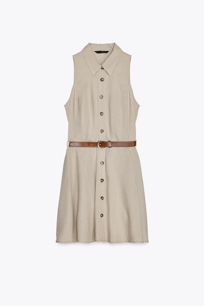 ROBE COURTE CEINTURE