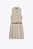 ROBE COURTE CEINTURE