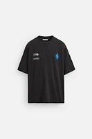 T-SHIRT À IMPRIMÉS BIMATIÈRE