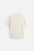 T-SHIRT EN MAILLE PERLÉE