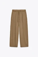 PANTALON LARGE 7/8 DÉLAVÉ