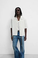 EMBROIDERED STRIPED SHIRT