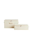 FOLDABLE STORAGE BOX WITH LID