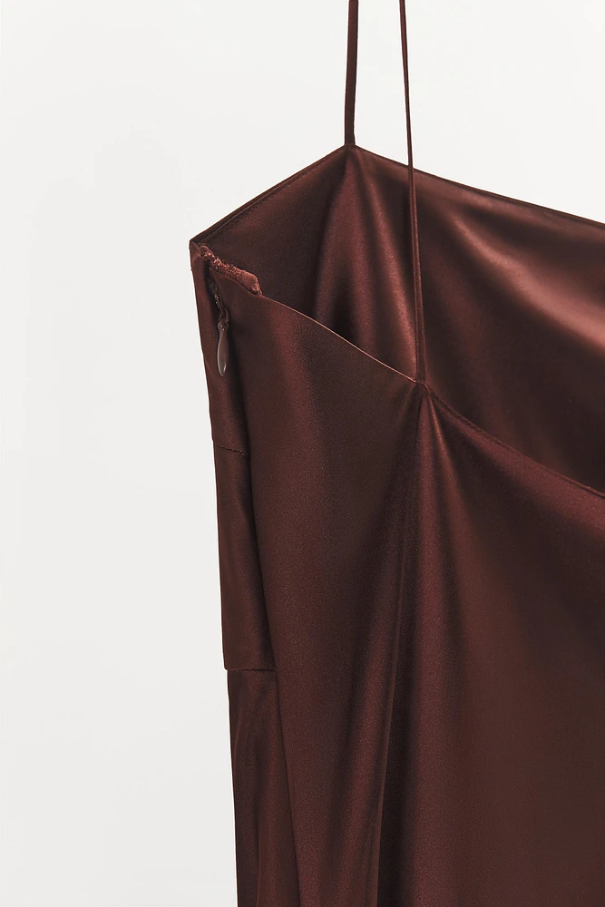 SATIN STRAP DRESS