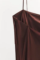 SATIN STRAP DRESS