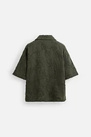 FLORAL APPLIQUÉ SHIRT