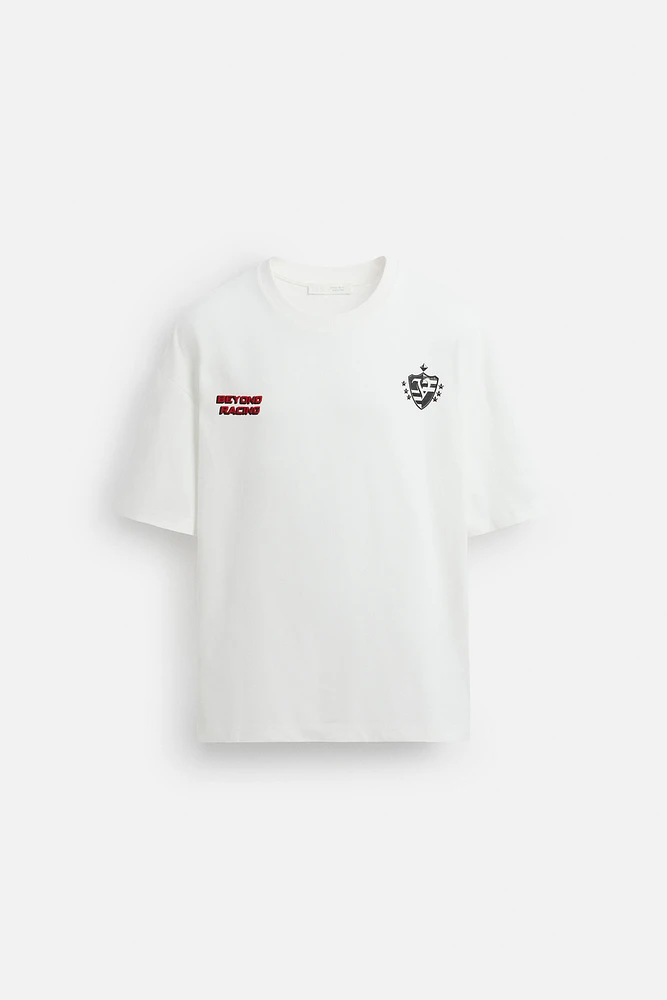 T-SHIRT IMPRIMÉ RACING