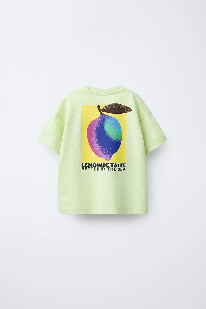 T-SHIRT À IMPRIMÉ CITRON
