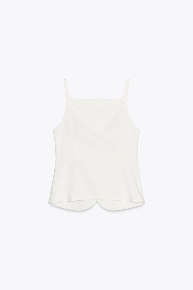 BUTTONED TOP VEST