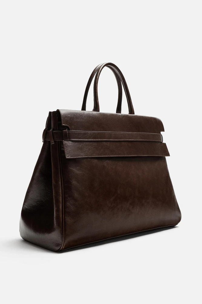 SAC CABAS EN CUIR