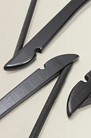 LACQUERED WOODEN HANGER (SET OF 3)