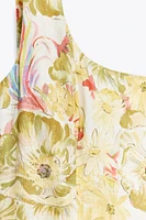ZW COLLECTION LINEN PRINT DRESS