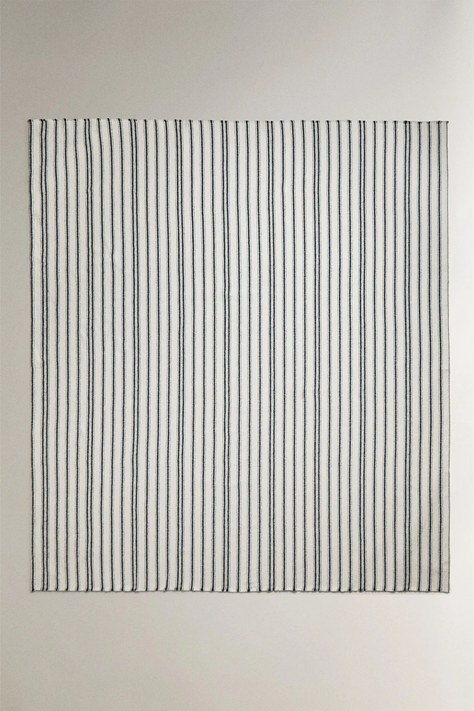 STRIPED COTTON BLANKET
