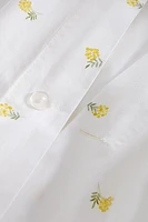 DRAP DE DESSUS COTON IMPRIMÉ MIMOSA