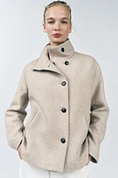 WOOL BLEND SHORT COAT ZW COLLECTION