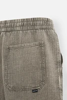 WASHED TEXTURED SHORTS