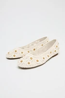 CROCHET DAISY BALLET FLATS