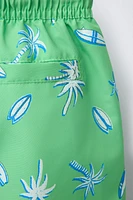 6-14 ANS/ SHORT DE BAIN PALMIERS ET SURF