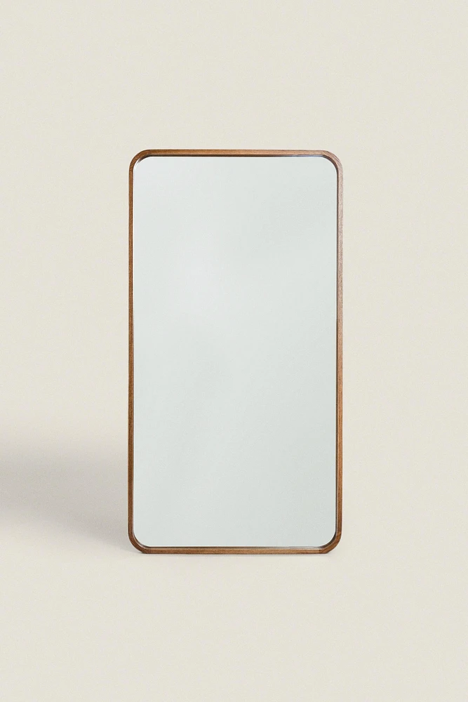 LARGE HANGING FULL-LENGTH MIRROR WITH ROUNDED FRAME