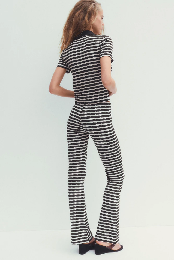 PANTALON FLARE JACQUARD