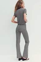PANTALON FLARE JACQUARD