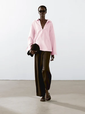 Blouse légère col polo