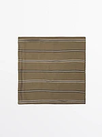 Foulard à rayures 100 % soie