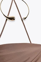 JEWEL NECKLACE MIDI DRESS
