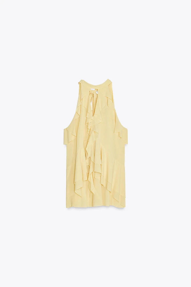 TOP HALTER VOLANTS