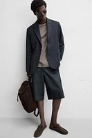 REGULAR FIT TEXTURED BLAZER