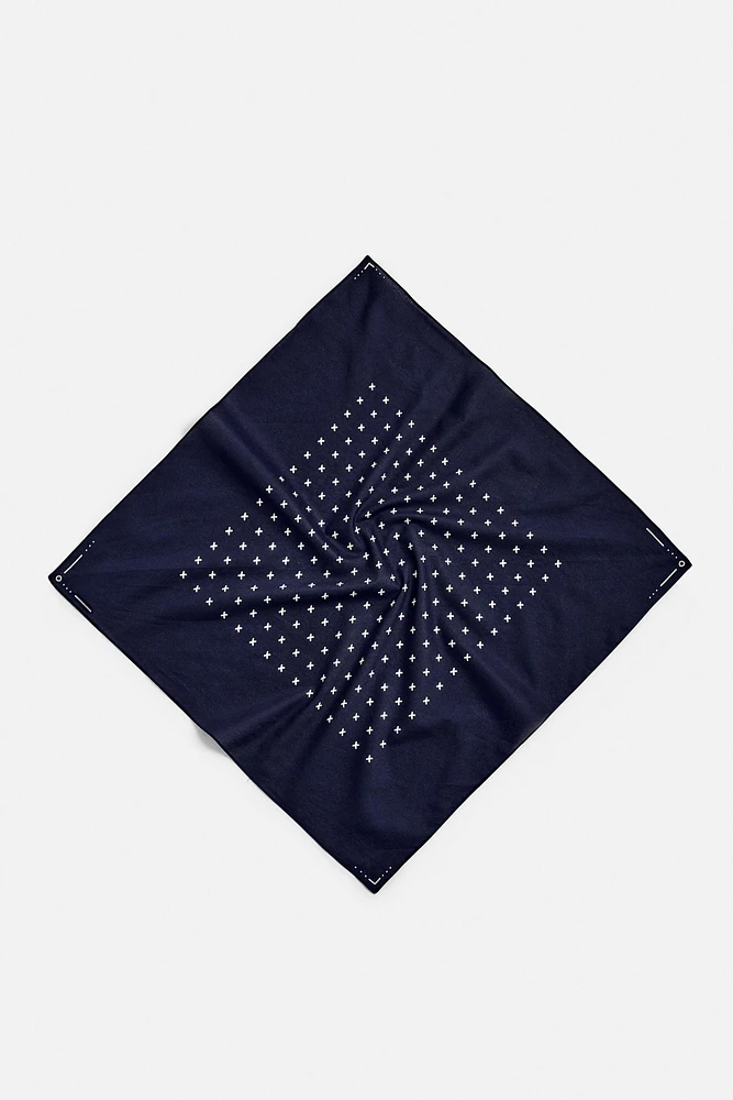 BANDANA À IMPRIMÉ GÉOMÉTRIQUE