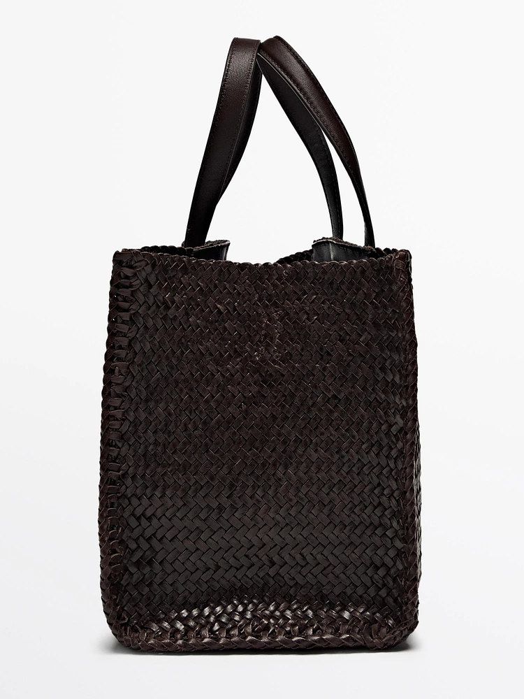 Sac demi-satin tressé nappa