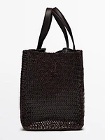 Sac demi-satin tressé nappa