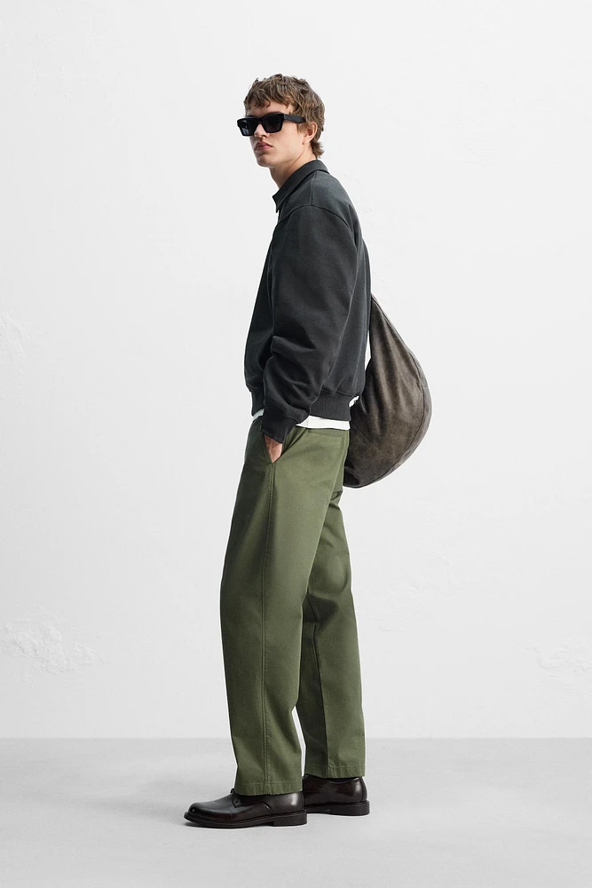 ZIP POLO SWEATSHIRT